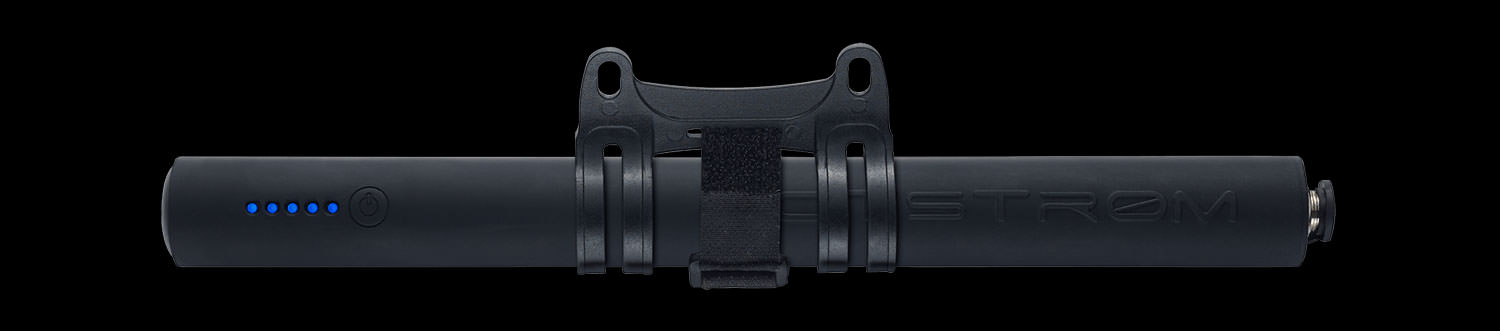 notstrøm with silicone skin and bracket for bicycles